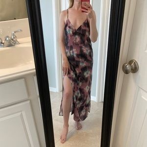 NWT Capsule & Other Stories Long Slip Dress Size 4 Floral ~ Spring ~ Pastel!
